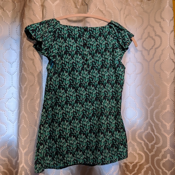 Leafy flutter blouse - Picture 7 of 8